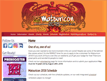 Tablet Screenshot of matsuricon.org